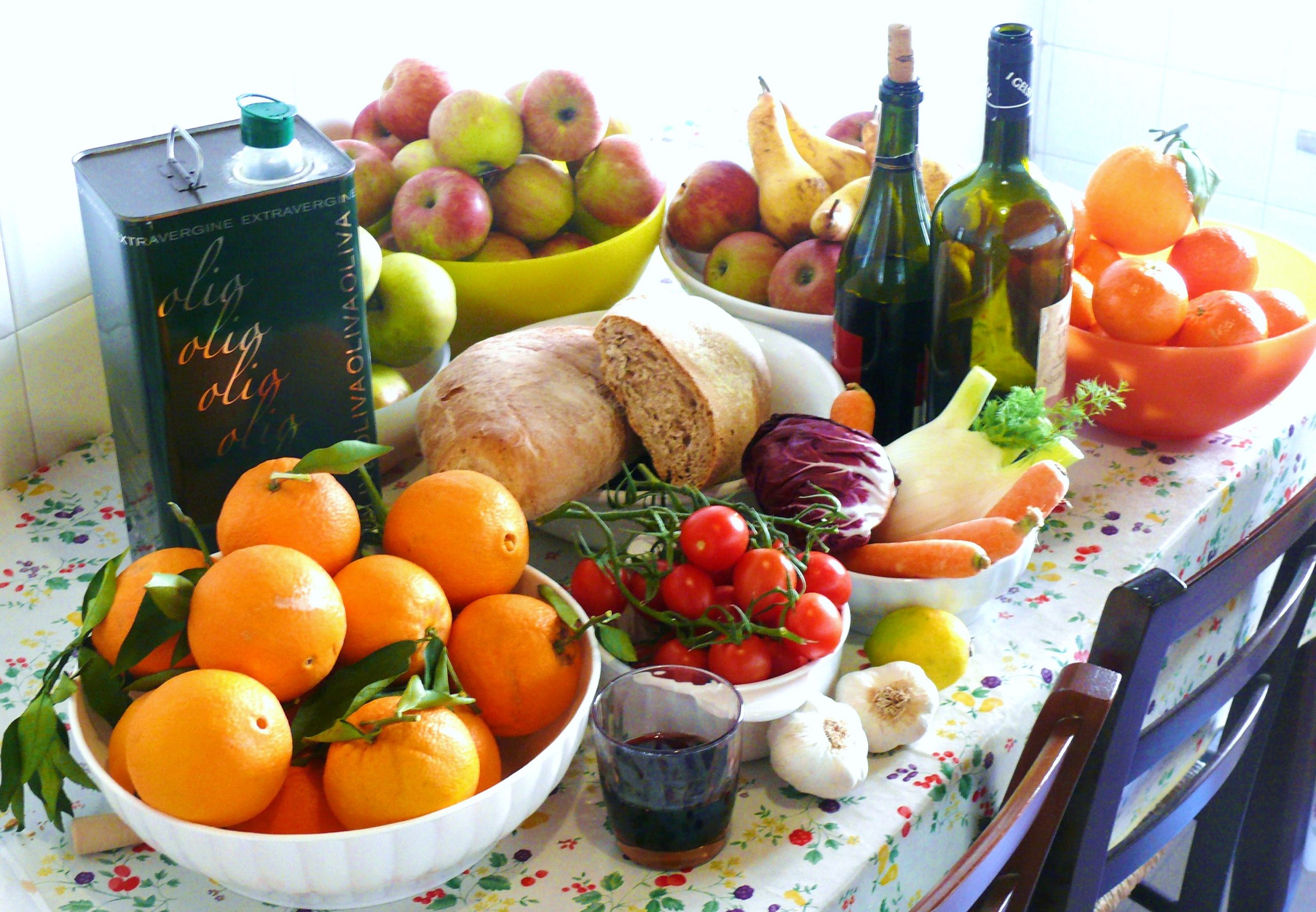 L’olio e la dieta mediterranea